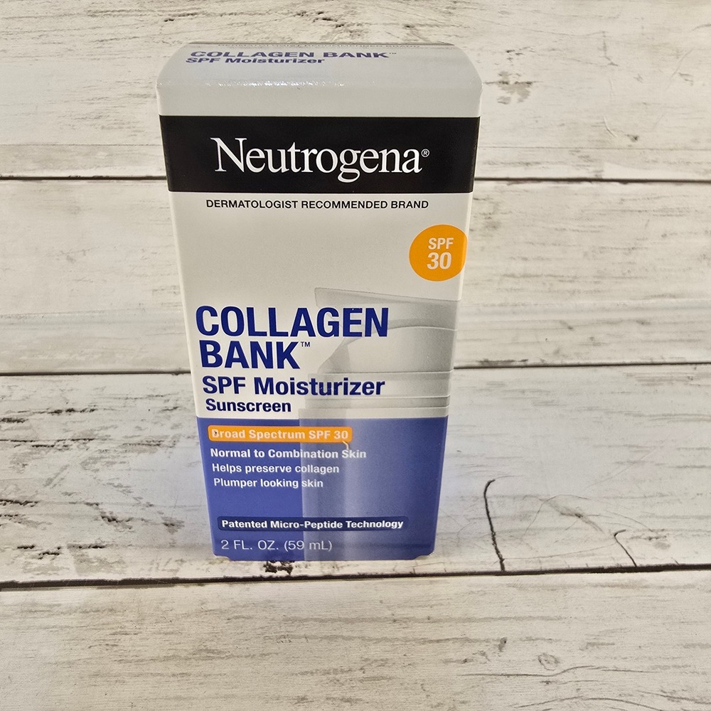 NEW Neutrogena Collagen Bank SPF 30 Moisturizer Sunscreen 2 fl oz Broad Spectrum